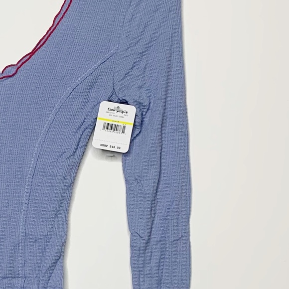 FREE PEOPLE The Nikita Bodysuit Blue Size M - Picture 7 of 14